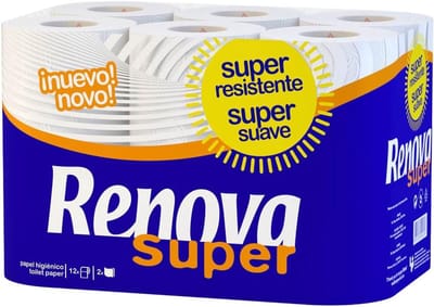 Extra Zacht Wit Toiletpapier, 12 Rollen - Hoge Kwaliteit]
