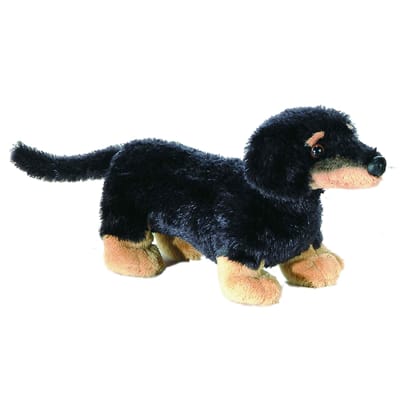 Aurora Pluche Wenen Teckel Mini Flopsie 8 black