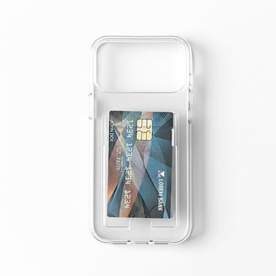 Casemania Hoesje Geschikt voor Apple iPhone 17 Pro - Transparant - Anti-shock Back Cover met Pasjeshouder - Telefoonhoesje met Kaarthouder