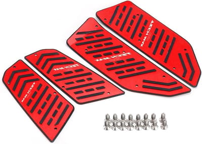 Motorfiets Treeplanken - Voetsteunen Plaat - Verbeterde Rijervaring - Antislip Ontwerp - 50 Gram - Blauw