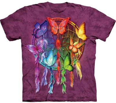 T-shirt Rainbow Butterfly Dreamcatcher S