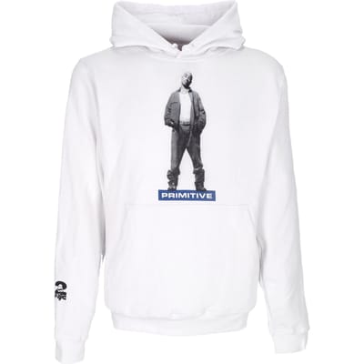 Herenhoodie Posted Hoodie X 2pac Wit