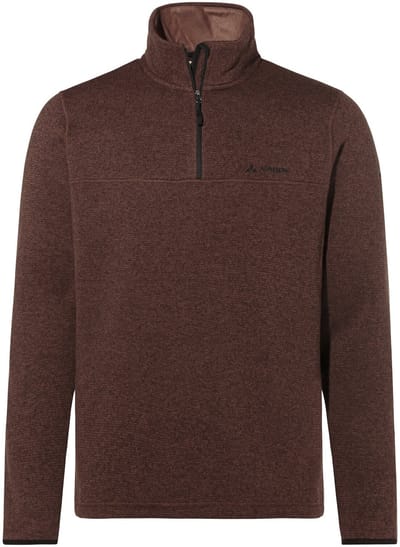 Vaude Rienza Iii Fleece Met Halve Rits Bruin S Man
