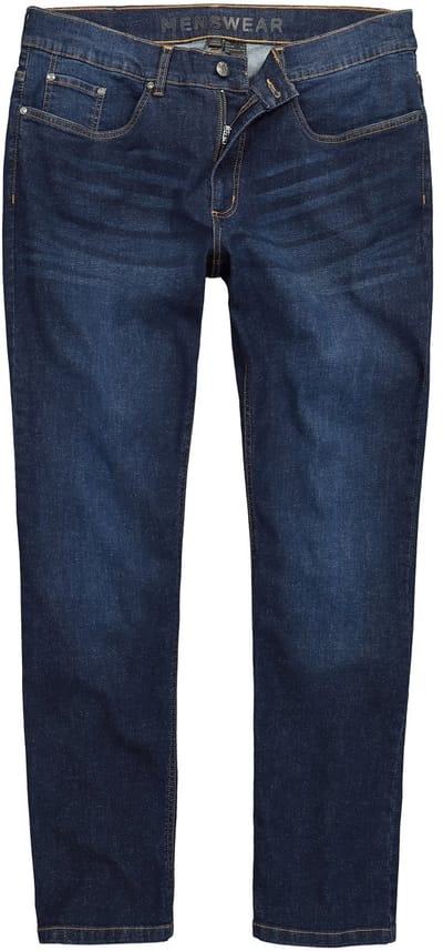 Men Plus - Heren - Jeans FLEXLASTIC® licht denim 5-pocket Straight Fit - Donkerblauw denim - Maat 70