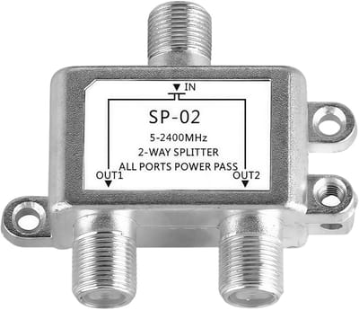 Satelliet Signaal Verdeler - TV Signaal Splitter - Signaal Verdelen - Breed Frequentiebereik - Compact Formaat