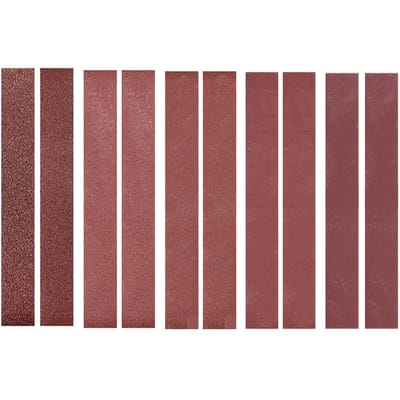 30x300mm 10 Stuks Schuurbanden (2 Elk van 120 240 400 800 1000 korrels) Aluminiumoxide Schuurband only belt rood