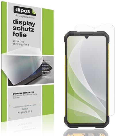 dipos – 4x Matte Beschermfolie geschikt voor Cubot KingKong ES 5 | Krasbestendige & antireflecterende Screenprotector Ultra-Thin