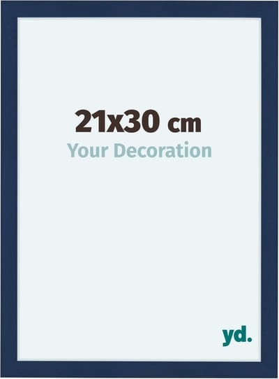 Your Decoration - Fotolijst 21x30 cm - MDF - Donkerblauw Geveegd - Como