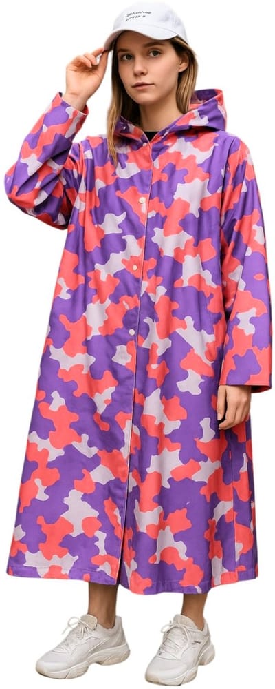Festival Regenjas - Army | Unisex EVA Capuchon Poncho | Lichtgewicht / Waterdicht | Fashion Favorite