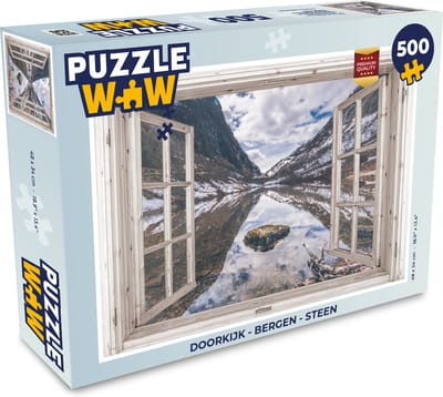 Puzzel Doorkijk - Bergen - Steen - Legpuzzel - Puzzel 500 stukjes