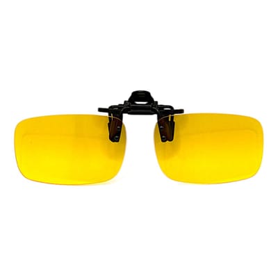 Loud and Clear® Nachtbril - Clip On Bril - Opzet - Overzet - Auto - Geel - Opklapbaar - Gepolariseerd