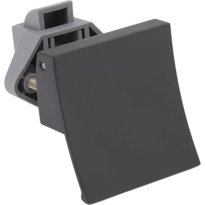 Kastdeurslot Gesp Metaal Nylon Ladevergrendeling Handvat Montageset voor Camper Jacht 7mm Opening P07 BK (Mat Zwart)