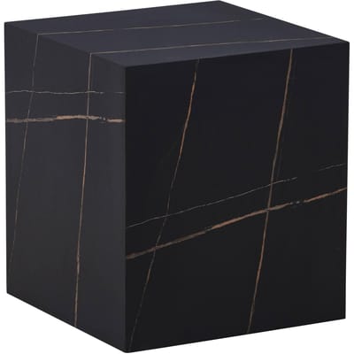 Hearthome & Living - Bijzettafel Cuboid - Zwart - 55x55x40cm (LxBxH)