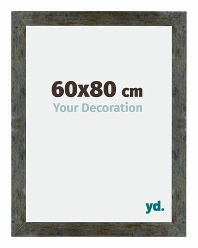 Your Decoration - Puzzellijst 60x80 cm - Blauw Goud Gemeleerd - Puzzellijst 1500-2000 stukjes - MDF Fotolijst - Mura