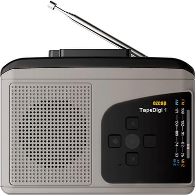 ezcap234 Cassettespeler Draagbare AM FM-radio Cassette-naar-MP3-converter Geluidsrecorder Ingebouwde luidspreker met hoofdtelefoonaansluiting