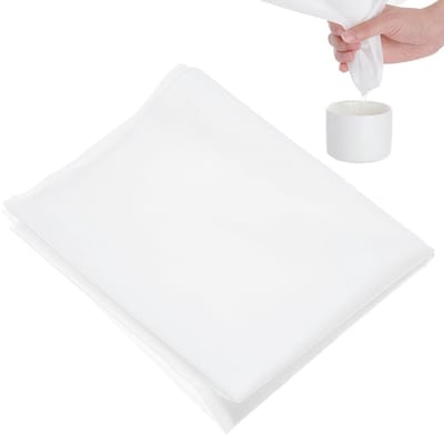 Dailygoods- Gaasfilter 250 Micron - Fijn Nylon Filternet - 40 x 400 cm - Slijtvast/Drukbestendig - Duurzaam - Ideaal voor Verffilterprojecten - Filterdoek