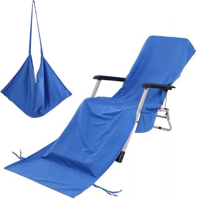 Strandlakens - strandstoel - Sneldrogend Microvezel Strandlaken - Inclusief Travelbag - Badlaken - Lichtgewicht Reishanddoek - Strand Handdoek - 73×210cm - voor Strand Kamperen Terras Ligbed