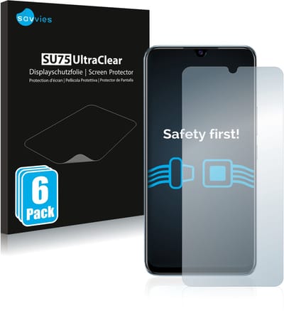 Savvies - Screenprotector voor Vivo V20 SE - Folie Beschermfolie transparant 6 Stuks