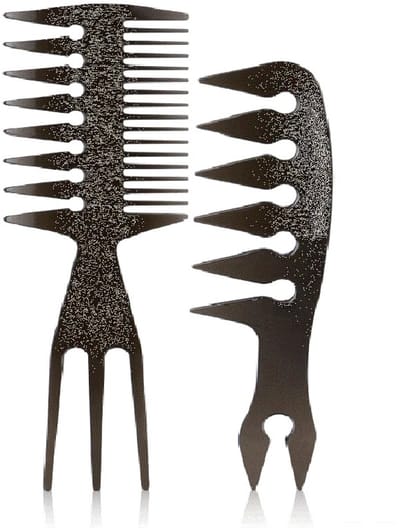 Dailygoods - Brede Tandkam voor Mannen en Vrouwen - Antistatische Kapperskam - Hittebestendig en Duurzaam - Geschikt voor Lang en Krullend Haar - Styl...