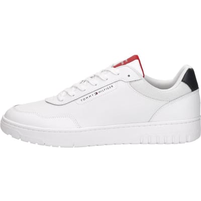 Tommy Hilfiger Fine Cleat Basketball Trainers Wileather White Size: 43 | Training Outlet | Heren | Blauw