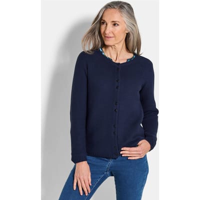 Tricot jasje van puur katoen - marine - Gr. 19 van Goldner Fashion