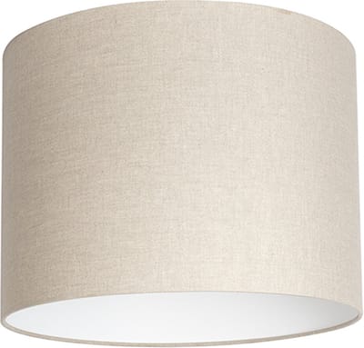 Uniqq Lampenkap stof grijs linnen Ø 40 cm – 40 cm hoog