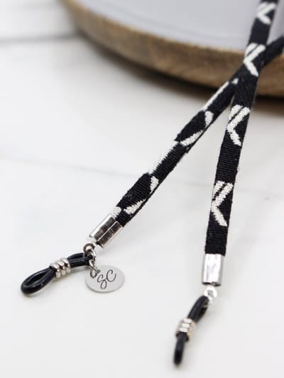 Zonnebrilkoord Mannen - Unisex - Katoen - 72 cm - Lichtgewicht - Zwart | Sunny Cords