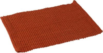 J-Line placemat Rechthoek - jute - terracotta