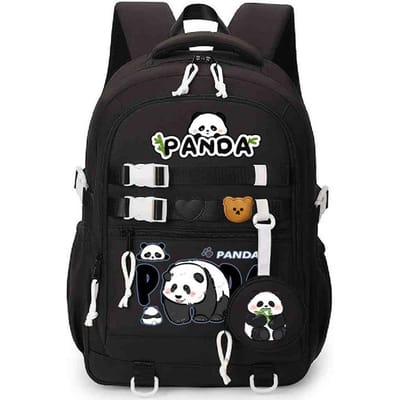 Panda Huahua Schattige Kinder Schooltas Grote Capaciteit Basisschool en Middelbare School Studenten Lichtgewicht Rugzak met Rugbescherming