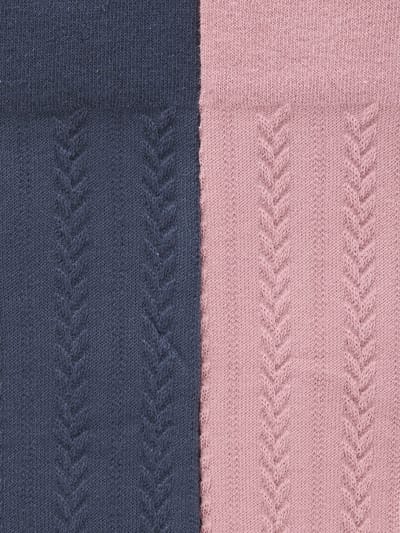 Vertbaudet Set met 2 paar maillots in tricot met gedraaide steek voor babymeisjes