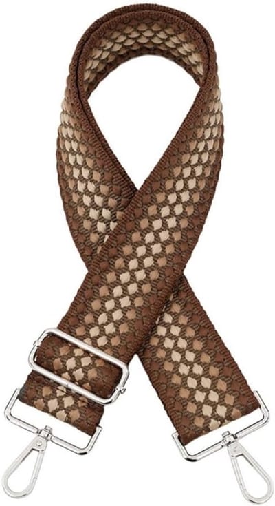 Verstelbare Schouderband van 5 cm Breed voor Handtassen, Kleurige Tasriemen, Ideaal voor DIY Accessoires, Lengte 75-130 cm, Blauw en Zilver