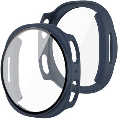 Stravo Screen protector case voor Samsung Galaxy Watch 9 40mm / Watch 8 40mm – Full Cover Hard Case / Beschermend Hoesje – Donkerblauw – screenprotectors
