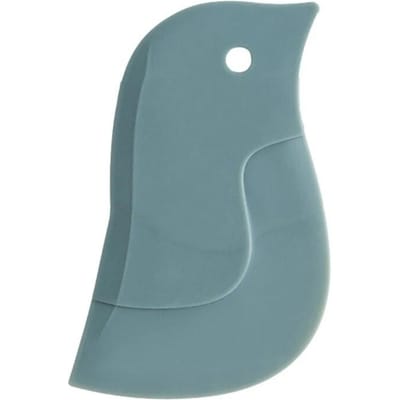 Schattige pinguïnvorm Bakken Zacht mes Schraper Olieschotel Plaat Schrapen Vuile vlekken Reinigen Veegbord Keukenaccessoires groen