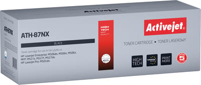ActiveJet AT-87NX tonercartridge voor HP-printers; Vervanging HP 87X CF287X; Opperste; 18000 pagina's; zwart.