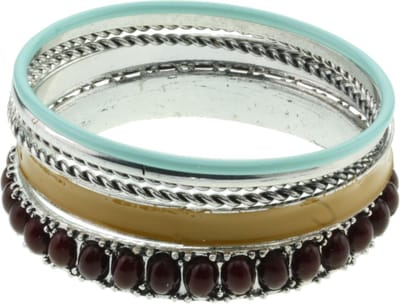Behave - set armbanden met kralen en kleuraccent - vintage bohostijl