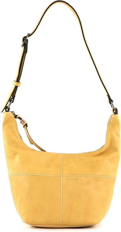 FREDsBRUDER Leren Schoudertas Gena Crossbody Sunny Yellow Geel