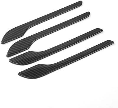 Dailygoods- Deurhandvat Cover - 4 Stuks/set - Koolstofvezel Patroon - ABS Plastic - Bescherming - Krasbestendig - Lichtgewicht - Deurklink Sticker