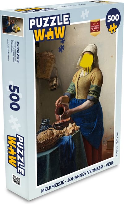 Puzzel Melkmeisje - Johannes Vermeer - Verf - Legpuzzel - Puzzel 500 stukjes