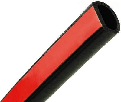 SnelShoppen - Autodeurafdichting Rubberen Afdichting 8 Meter D Vormige 10x8 mm Deurafdichtstrip voor Auto Deuren en Vensters - Geluidsisolatie, Waterd