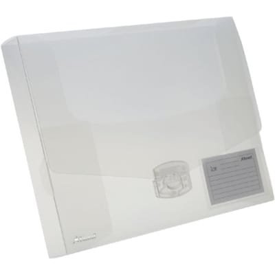 Rexel elastobox Ice transparant rug van 4 cm