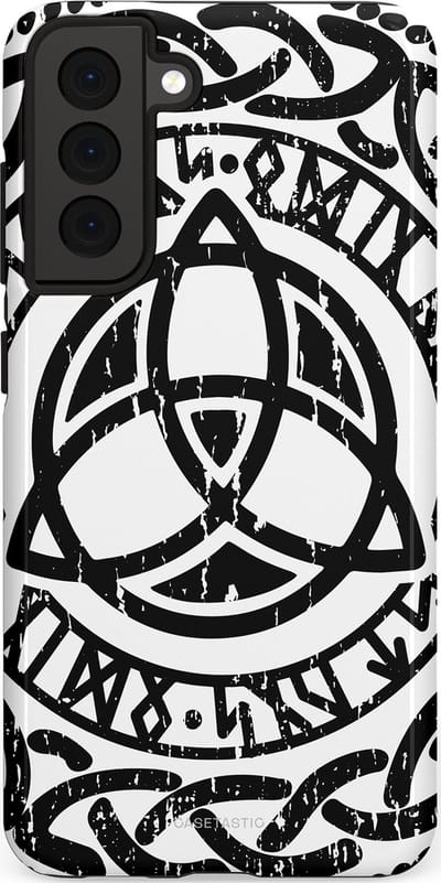 Casetastic Hoesje Geschikt voor Samsung S21 FE - Stijlvolle Beschermende Duo-layer Case - Valhalla eer