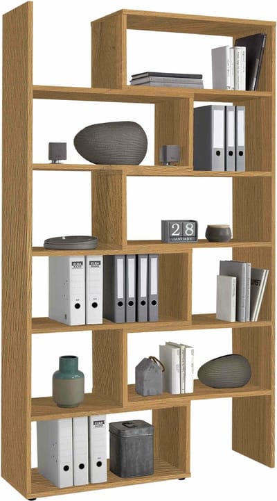 Hoge open kast Nereus Oudeiken - Breedte 84.2 cm - Hoogte 221.3 cm - Diepte 39.9 cm