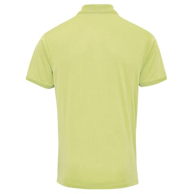 Premier Heren Coolchecker Pique korte mouw Polo T-Shirt (Kalk)