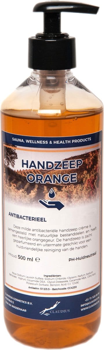 Handzeep Orange 500 ml - met gratis pompje