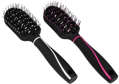 Benson Haarborstel - Antistatisch - Voor Alle Haartypes - Zwart of Roze - Stimuleert Haargroei