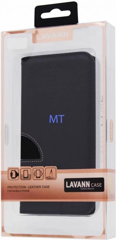 Lavann Leather Bookcase For I-Phone 11 Pro Max 6,5'' - Zwart
