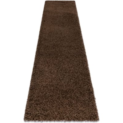 Kleden Rugsx Tapijt, Vloerbekleding SOFFI shaggy 5cm bruin - 70x200 cm