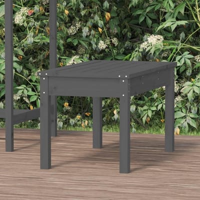 Houten Tuinbank - Buiten Zitje - Ontspannen Buiten - Massief Hout - 80 cm - Grijs
