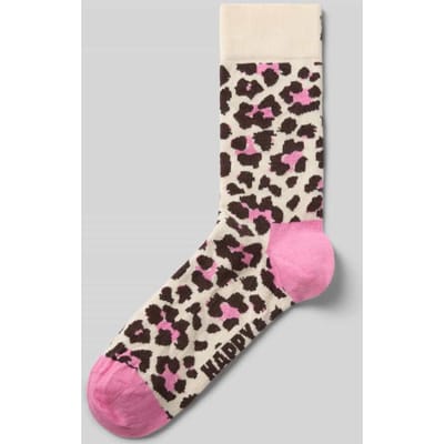 Happy Socks Leo Sock - unisex sokken - beige - Unisex - Maat: 36 - 40