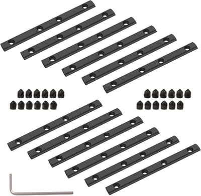 Verbindingsstukken Aluminium Profiel - Rechte Connector Bevestigingsklem - Profielen Verbinden - Voor 6mm Groef - 10 cm Lengte - Zwart